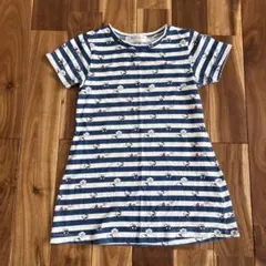 Hello Kitty ボーダー柄 Tシャツ 110 女の子