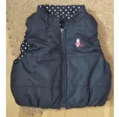 【美品】80cm KP ダウン ベスト リバーシブル ウサギ ニットプランナー