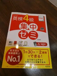 最終値下げ【書込みナシ】英検4級　集中ゼミ　旺文社　DAILY2週間　問題集