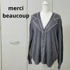 mercibeaucoup, メルシーボークー グレー カーディガン 春羽織のサムネイル
