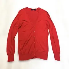 KOBE LETTUCE 赤 カーディガン 神戸レタス 長袖 薄手