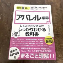 アパレル業界のしくみとビジネスがこれ1冊でしっかりわかる教科書