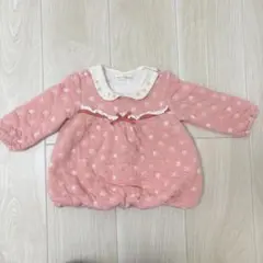 クーラクールcoeur a coeur90センチピンクの花柄ワンピースうさぎ