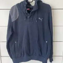 PUMA フード付きパーカー Lサイズ ネイビー