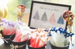 結婚式 ドレス色当てクイズセット ウエルカムスペース