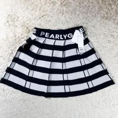 極美品✨パーリーゲイツ 0/S ワッフルプリーツスカート ホワイト 春夏