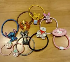 子供向け　ディズニー　サンリオ　ヘアゴム　セット　ガチャ