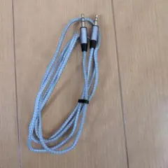 AUX端子　3.5mmケーブル グレー
