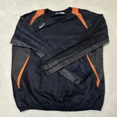 ASICS XOサイズ　ウォームアップウェア 長袖 Vネック