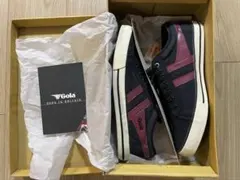 再値下げ☆未使用品 Gola 黒/バーガンディスニーカーのサムネイル