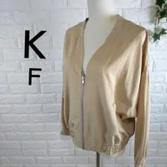 Ｋ/ベージュ /ジップアップ ジャンパー/ブルゾン
