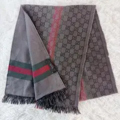 GUCCI シェリーライン GG柄 シルク 大判ストール ショール スカーフ