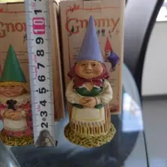 カラフル小人の置物 約10cm Gnomy