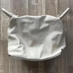 ZARA レザー ハンドバッグ ホワイト