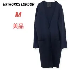 美品　ロングニットワンピース　ロングカーディガン　リブニット　ブラック　異素材