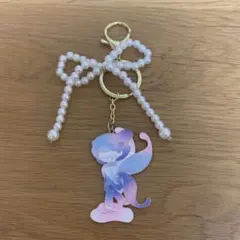 AZURA アズラ　パールリボン付き キーホルダーのサムネイル