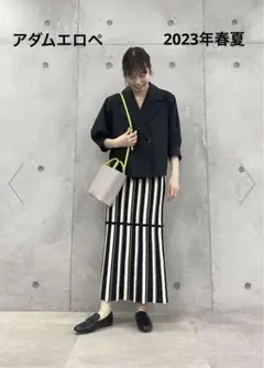 【美品】アダムエロペ　スカート　モノトーンのサムネイル