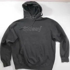 Stüssy ステューシー LOGOパーカー :L USAタグ チャコールグレー