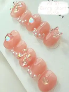 ネイルチップ現品 ベリーショート スキンカラー イエベ春 ブルベ夏