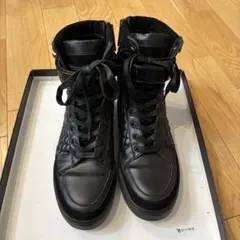 5351プールオム ブラック ハイカットスニーカーのサムネイル