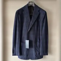 【新品未使用】 RINGJACKET MEISTER ネイビーチェックジャケット RING JACKET OUTLET