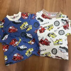 TOMICA トミカ　長袖Tシャツ　2色set 90