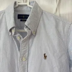 美品❣️ ラルフローレン スーパースリム ストライプシャツ S オックスフォード