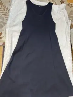 値下げ☆UNIQLO ノースリーブ ロングワンピース M'(ジャンバースカート)