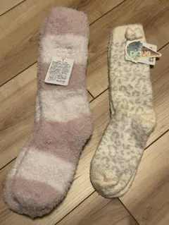 ジェラートピケ ルームソックス２足セット