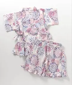 【新品タグ付き】アプレレクール 甚平 90 花火柄