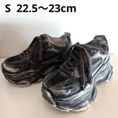 完売 SLY AGING CREATIVE SOLE SNEAKER 厚底 黒のサムネイル