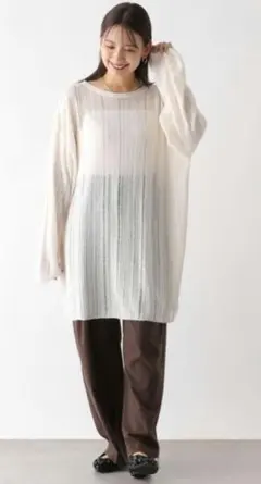 LEPSIM シアーニットチュニック