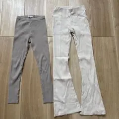 GLOBAL WORK 130cm ベージュボトムス　ZARA レギンス　140