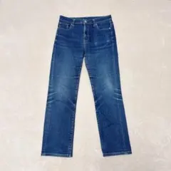 UNIQLO UJ／レギュラーフィットストレート ハイライズ／ネイビー26インチ