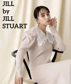 ジルバイジルスチュアートレース カラーニットドレス ニットワンピース