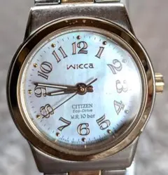 CITIZEN wicca レディース 腕時計 エコドライブ コンビカラー