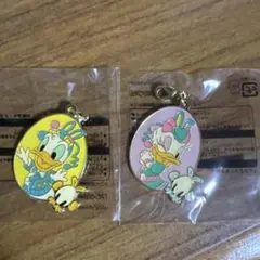 ディズニー　ドナルド　デイジー　ジップチャーム　イースター