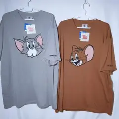 新品 ペアルック Tシャツ 4L トムとジェリー フェイス アニメ カットソーのサムネイル