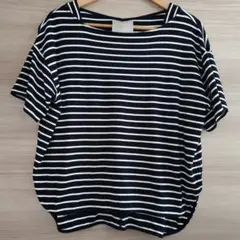 UNF/LO ボーダー 半袖 Tシャツ カットソーのサムネイル