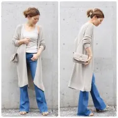 ミューズ ドゥーズィエム クラス Lily Linen ロングカーディガンのサムネイル