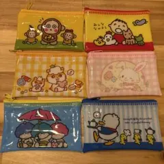 【即日発送】【匿名配送】サンリオキャラクターズ フラットポーチ　6点セット