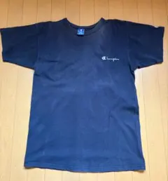 古着 80s USA製 Champion 100％コットン Tシャツ 紺 L