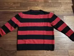 threeface グランジニット ダメージ スリーフェイス 村上淳 ボーダー