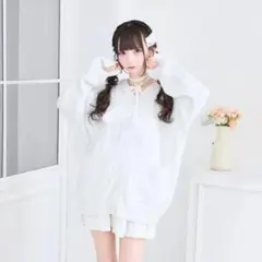 《LAFARY closet》ポンポンラメカーディガン ホワイト