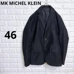 3632. MKミッシェルクラン テーラードジャケット Ｍ 黒 オフィス 通勤