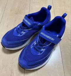 俊足 スニーカー 23cm ブルー 防水 幅広3E