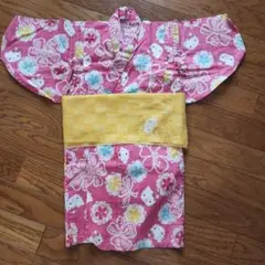 ハローキティ 花柄甚平 95cm未満