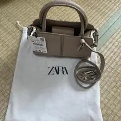 ZARA ショルダーバッグ ベージュ 新品のサムネイル