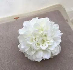 ホワイトダリア コサージュ ハンドメイド フォーマル