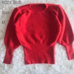 ROSE BUD 赤ニット セーター 肩パッド入り 日本製のサムネイル